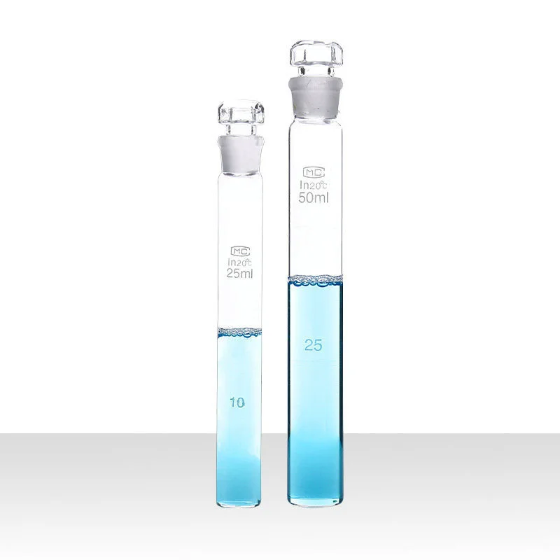 Colorimetric Tubes Glass 10ml with Stoppers Lab Experiment Chemical Analysis Water Testing Supplies by JVLAB