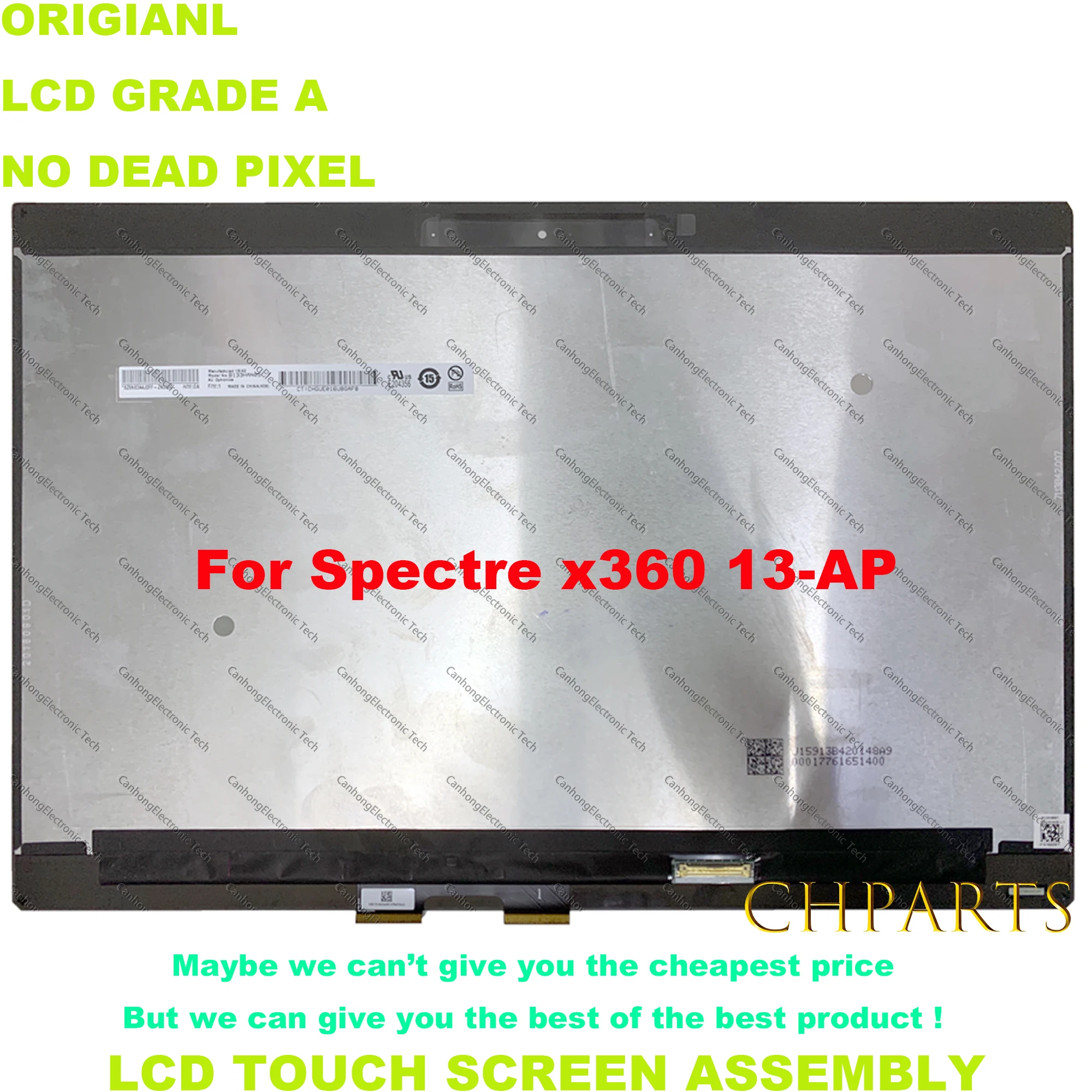 Lcd Touch Screen Digitador Substituição Assembly hp Spectre X360 Laptops 13 ap 13-ap0003np L303511j1 133 Pol