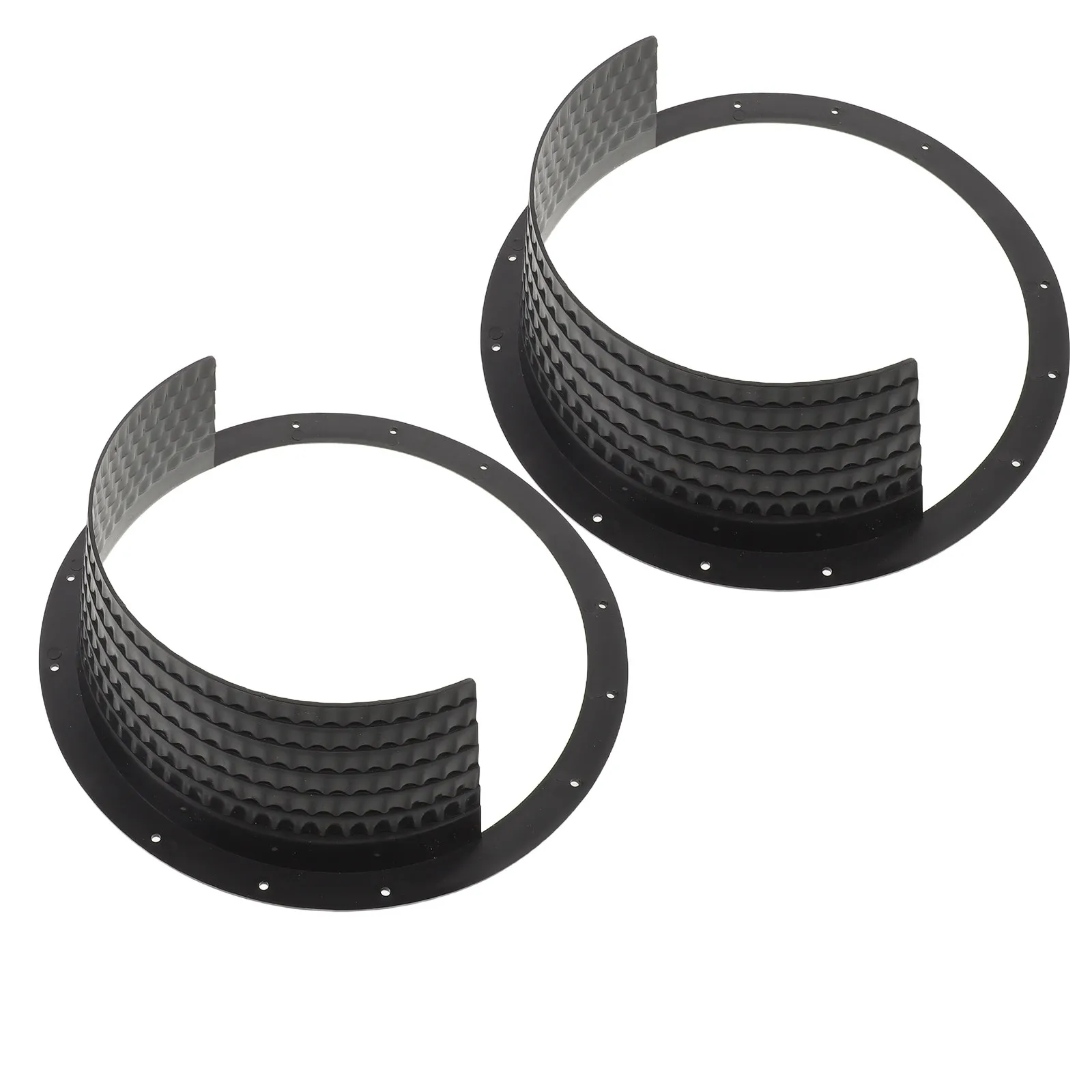 2Pcs Car Speaker Covers Waterproof Black 8 Inch Car Door Speaker Protector Honeycomb Grill Cover Dust Resistant Heat Dissipation