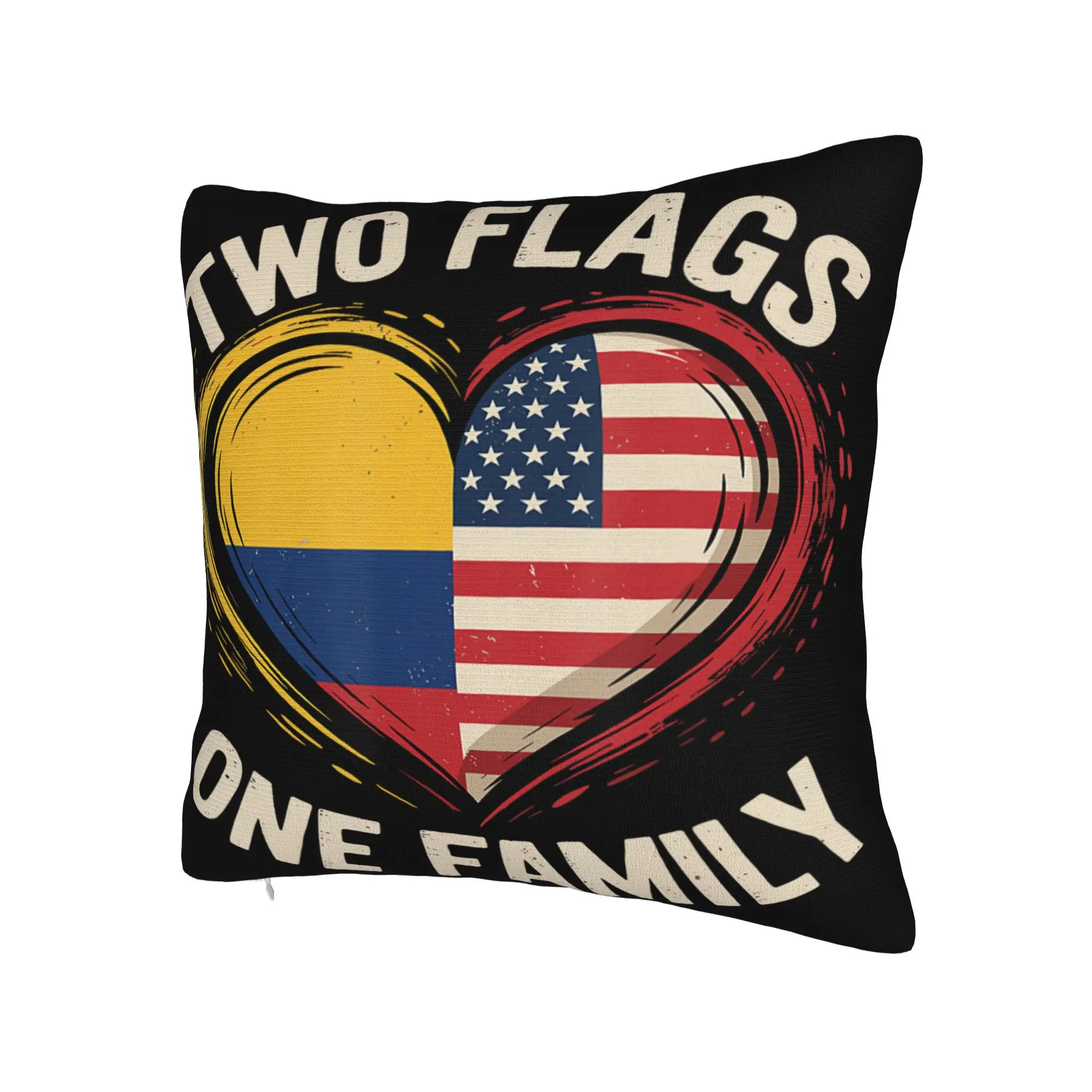 Decorative Pillowcase Colombia Flag Merch Home  Throw Pillow Case Cover Square Style Multi Size
