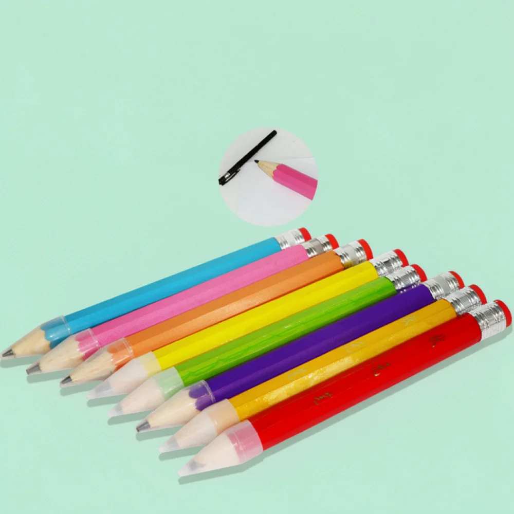 Giant Wooden Pencil Unique Decorative Writing Instrument Oversized Creative Stationery For School And Office Desk Display