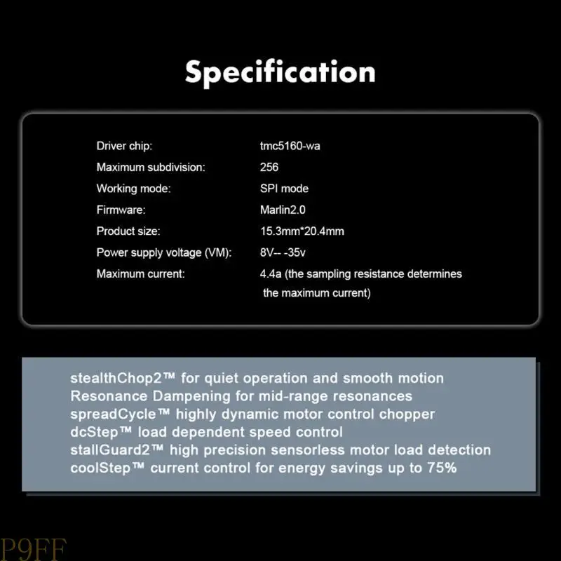 

CS1W TMC5160T v1.0 Драйвер шагового двигателя для bttoctopus skrv1.4turbo tmc2209 skrminie3