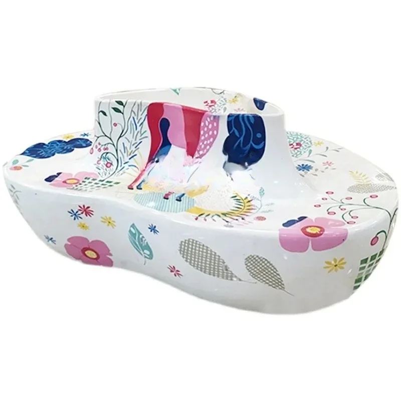 

FRP Casual Seat Creative Commercial Plaza Special-Shaped Stool Public Waiting Area