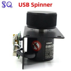 Arcade Spinner With Conversion Board For Arcade Machine Asteroids Games Controller PC MAME Raspberry Pi For Built Arcade Cabinet