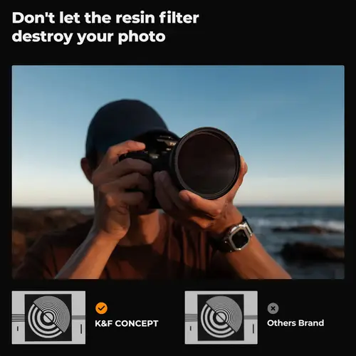 K&F CONCEPT K Series 49-82mm Filters UV/CPL/ND2-400/Black-Mist 1/4 Cap Clean Cloths Camera Lens Filter Set for Nikon Canon Leica - Image 6