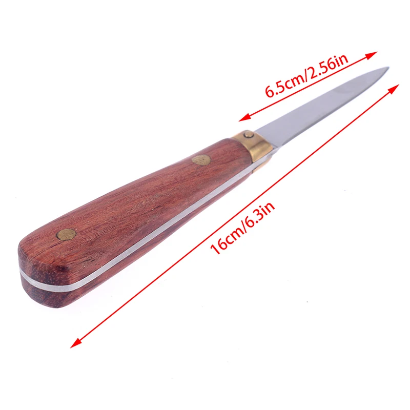 1/3/5PCS Stainless Steel Shell Knife Shellfish Bottle Opener Tool Tea Knife Oyster Knife Kitchen Seafood Tool Mahogany Handle