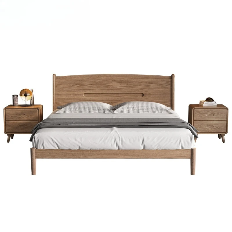 

Homestay log bed Nordic bedroom 1.8 meters double
