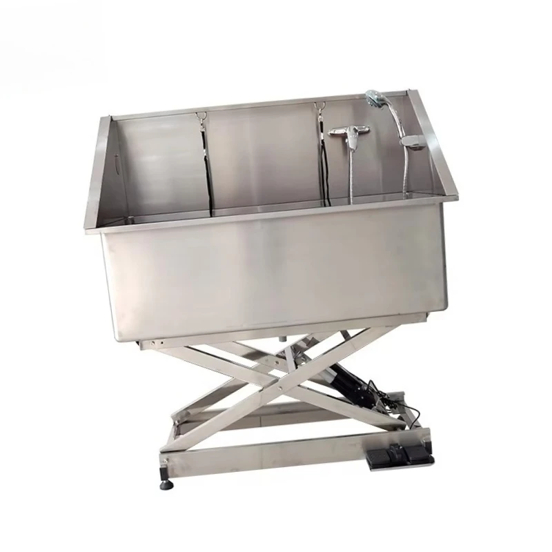 

Electrical Lifting Stainless Steel Dog Grooming Bath Tub with Drainage System for Pet Supplies