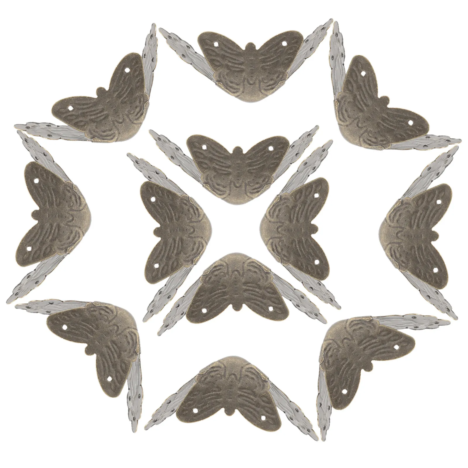 

25 шт. Декоративные деревянные уголки-протекторы для коробок в винтажном стиле для ювелирных изделий, подарков, вина, сувениров, инструментальных ящиков, шкафов, комодов