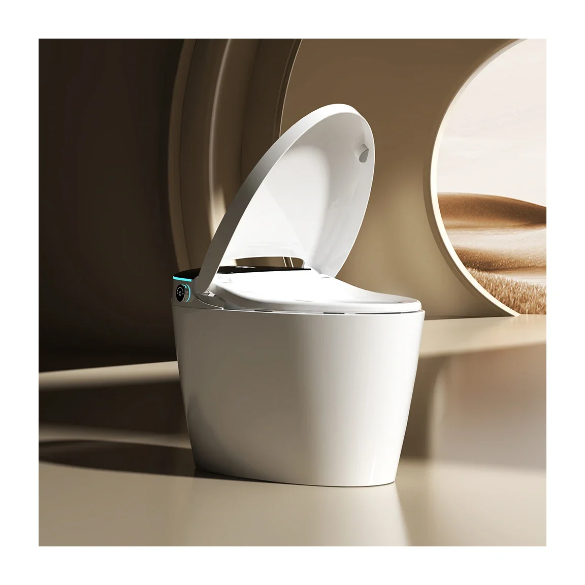 

High Quality Bathroom Electric Intelligent Toilet Auto Flush Clean Function One Piece Wc Ceramic Smart Toilets