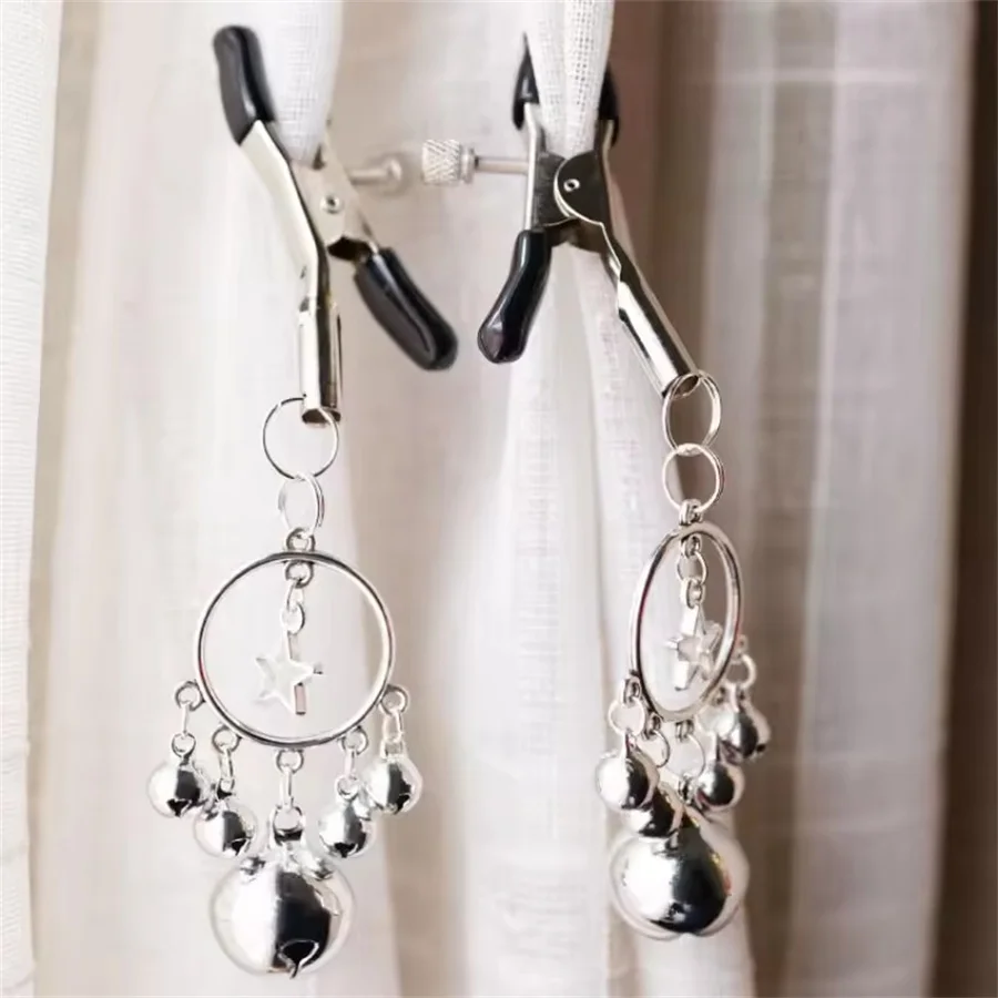 جرس الثدي كليب الحلمة كليب SM أنثى الحلمة تدليك المشابك البظر تحفيز الكبار لعبة الجنس للنساء أداة التدريب #4