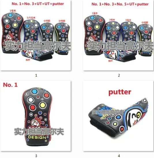 

Golf accessories Golf club Head Cover for Blade Putters Wood Putters Driver Set No.1/No.3/No.5/UT