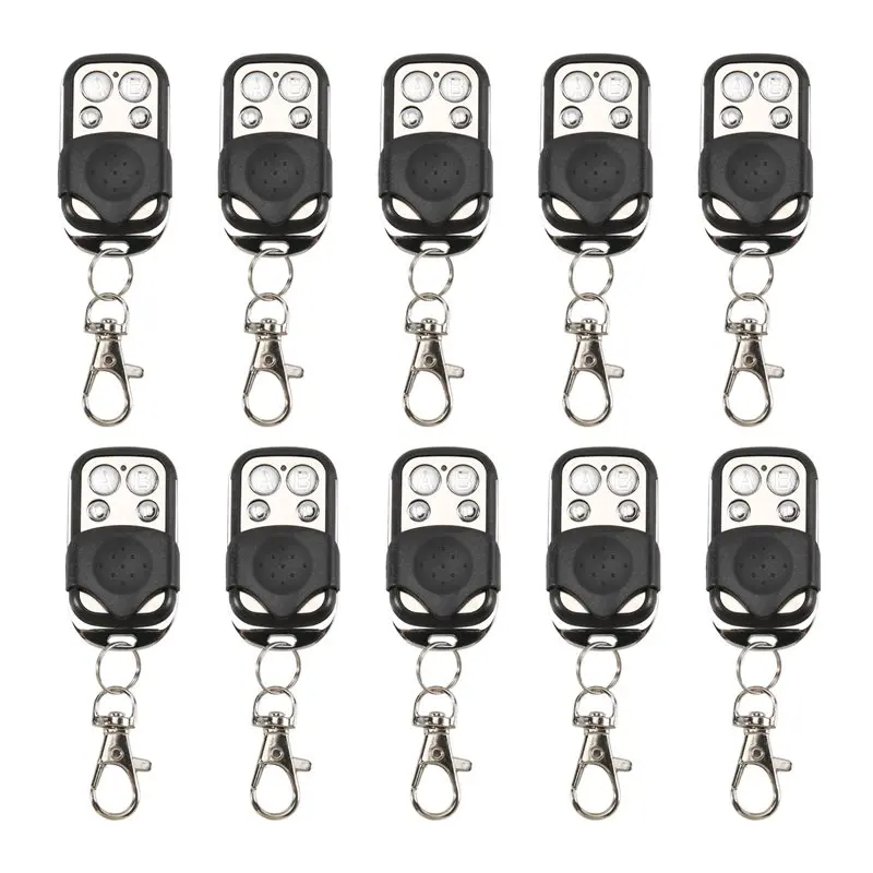 -[A51I Digital]10 Pcs Garage Door Remote Control 433Mhz For Car Garage Door Gate Cloning Remote Control Key