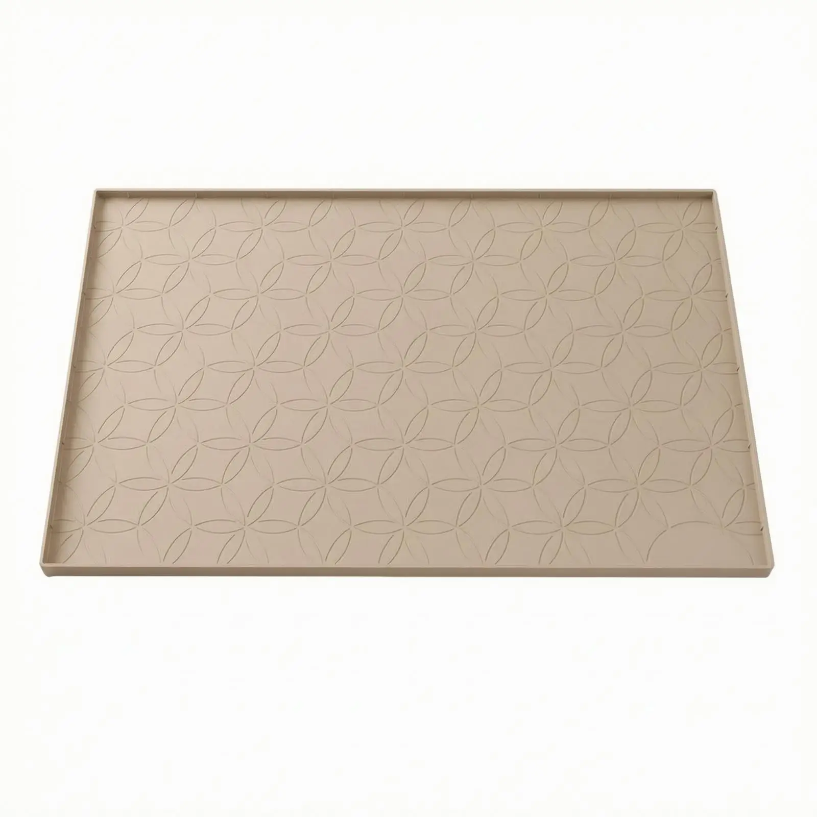 Waterproof Silicone Sink Drain Pad for Kitchen Counter with Raised Edge Non-slip Mat for Cabinet Liner