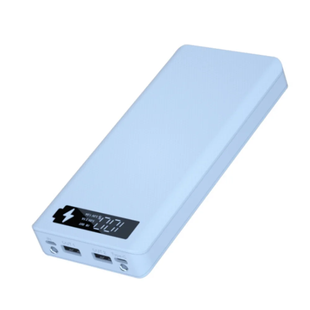 8X18650 Зарядное устройство Держатель Power Bank DIY Shell Dual USB 18650 Ящик для хранения батарей, стандартная зарядка белого цвета