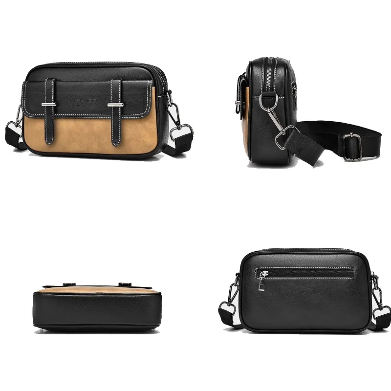 Trend High-end Single Crossbody Bag Casual Men's Small Shoulder Basg Waterproof and Wear-resistant