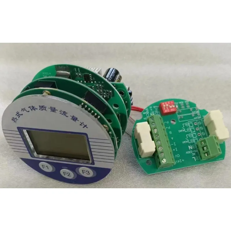 Thermal Gas Mass Flowmeter Header - 4-20mA RS485 Dual Power Supply for Industrial Gas Flow Measurement