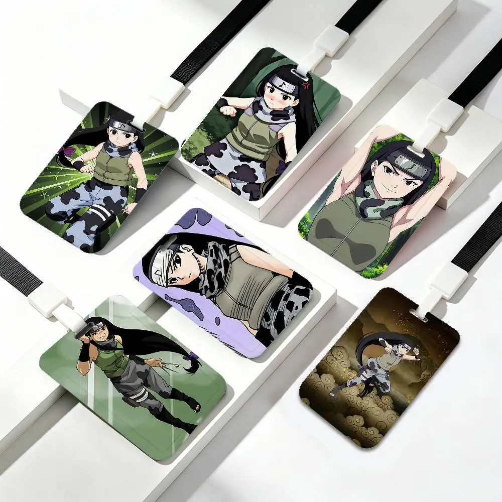 Porta Tarjetas de Identificación Naruto de Kin Tsuchi, Porta Credenciales con Cordón, Correa para el Cuello para Negocios, Exposiciones y Escuela