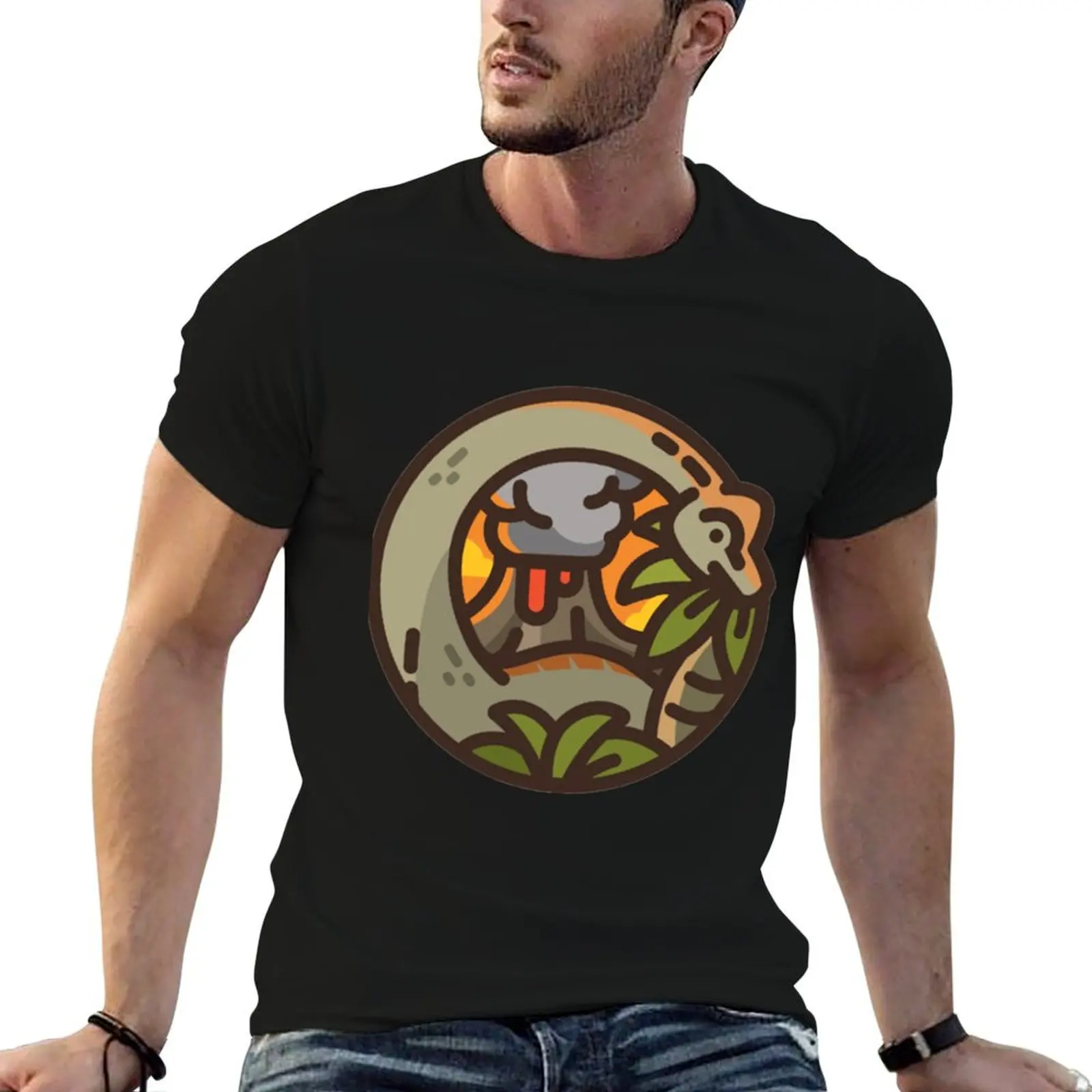 T-shirt Brontosaurus Dinosaur (Dododex pour Ark Survival Evolved) grande taille coupe ample