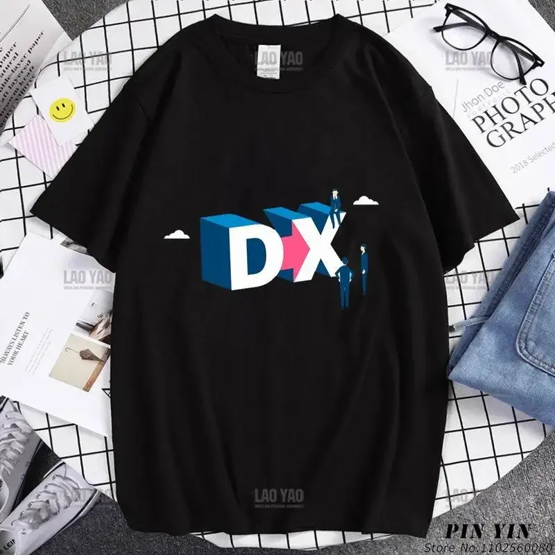 American WAP professional boxer DX printed hip hop fashion casual street wear rock retro men's and women's universal T-shirt