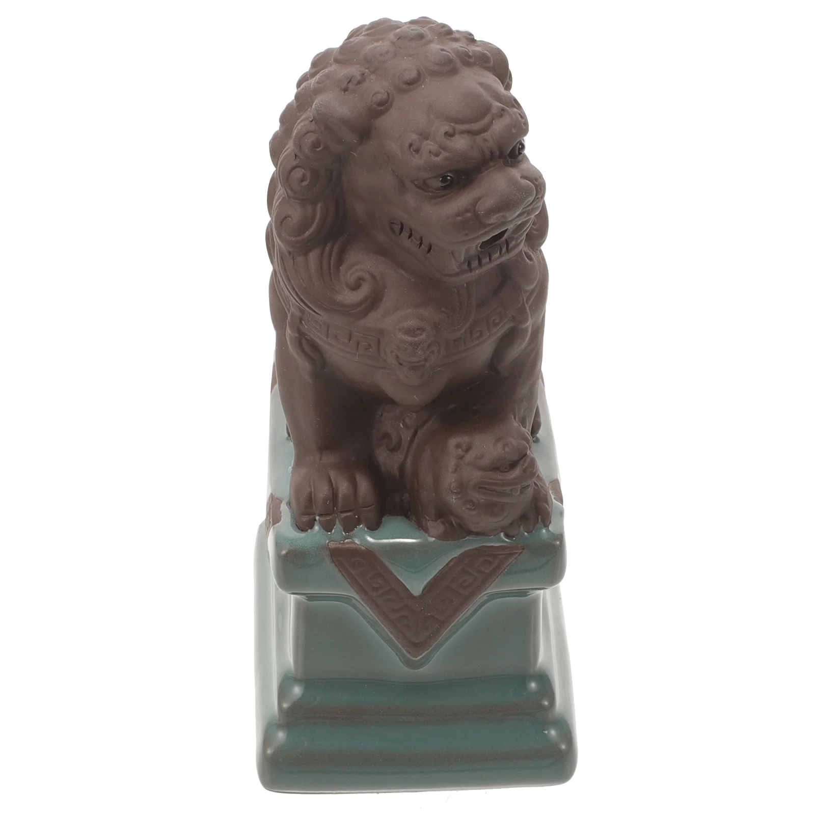 

Pool Waterfall Fountain Fish Tank Decorations Desktop Lion for Outdoor Accessories