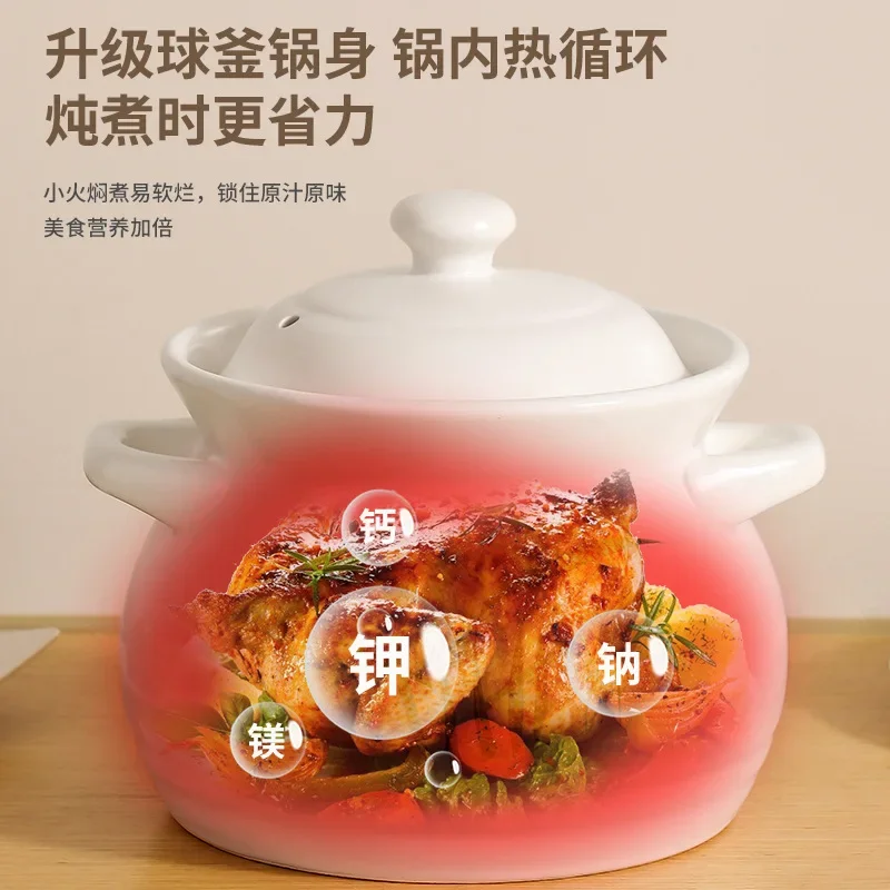 Ceramic casserole pot Household high temperature resistant dry burning non-cracking soup saucepan