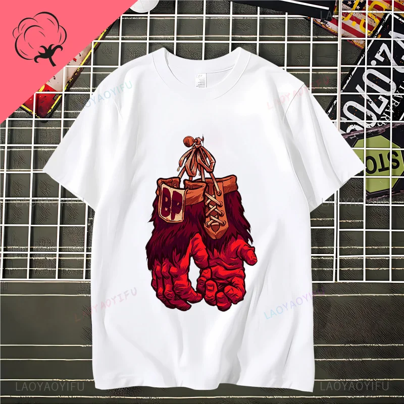 Street Fashion GORILLA GLOVES Party  summer new short-sleeved T-shirt pure  trendy half-sleeved