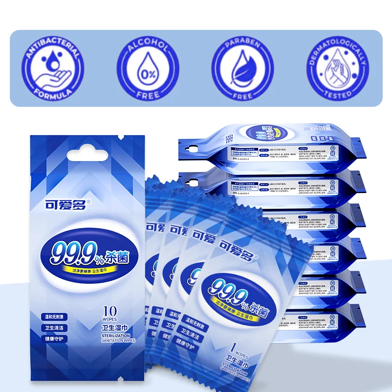 アルコール消毒ワイプ 100 枚、70% イソプロピル抗菌消毒ワイプ、手と表面用、細菌を 99.9% 消滅、エクストラ T