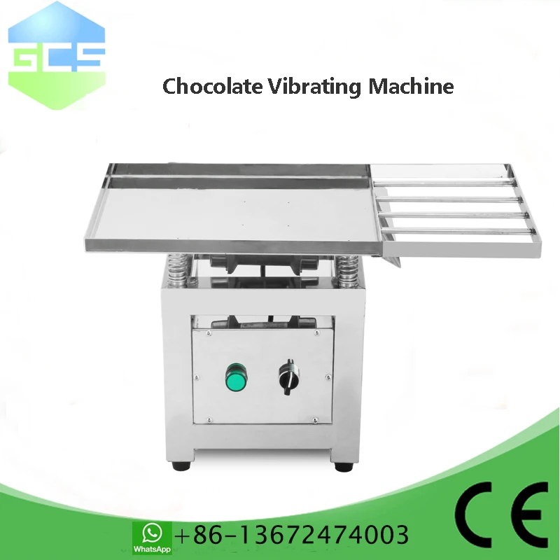 Vibrationstisch in Lebensmittelqualität für die Schokoladenproduktion |   Mischen und Entschäumen in Industriequalität