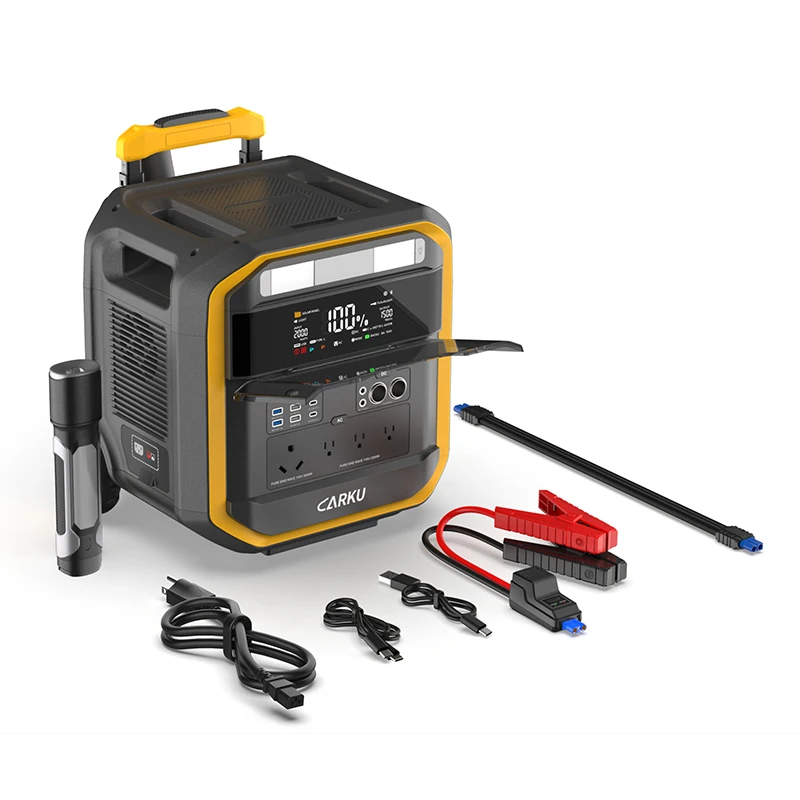 Outdoor 3600W Lifepo4 Lithium Ion Cell High Capacity Portable Solar Power Station 1500W 1800W 2200W Camping Power Bank