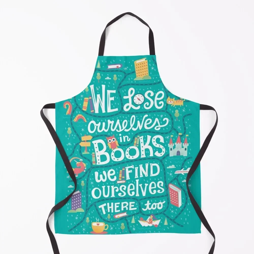 

Lose ourselves in books Apron cook wear New year's Nursing Sexy Apron