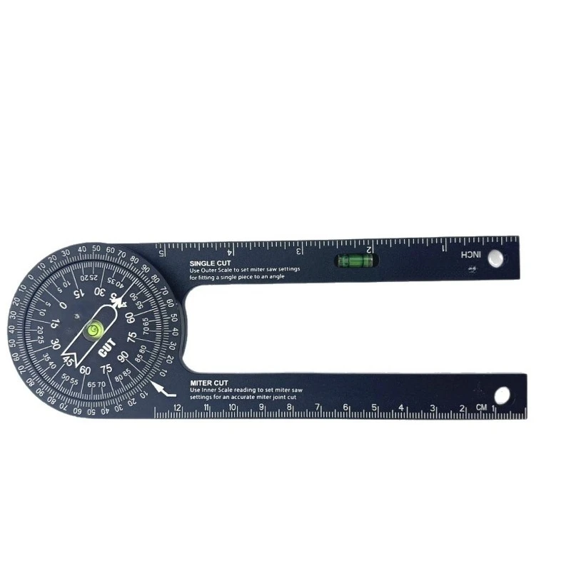 For Woodworking 360 Horizontal Angle Gauge Angle Cutting Positioner Angle Ruler, Two Packs