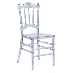 Hotel Wedding Outdoor Event Rental Resin Chiavari Chair Tiffany Transparent Acrylic Detachable Chair Beauty Salon Cadeira Bar