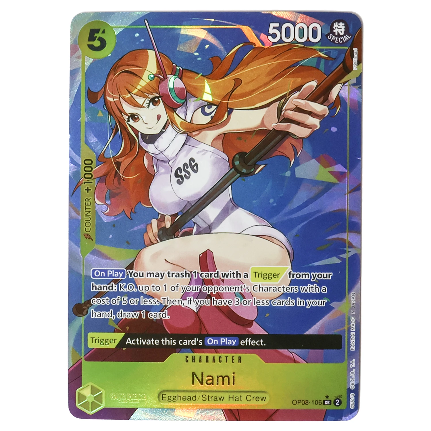 Anime One Piece OPCG wysokiej jakości karty Luffy Nami Okiku Porche Perona replika plakatu japońska gra Anime karty kolekcjonerskie