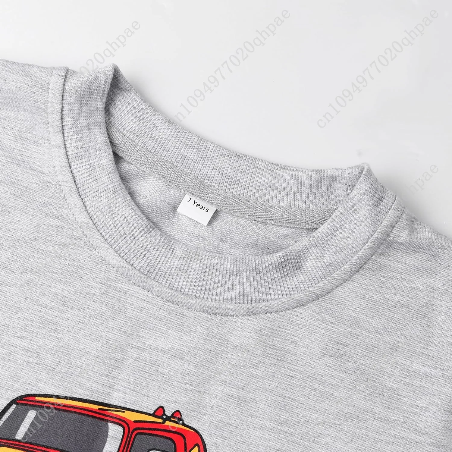 Felpe in cotone da ragazzo girocollo manica lunga pullover bambino inverno caldo maglione top 2-7T