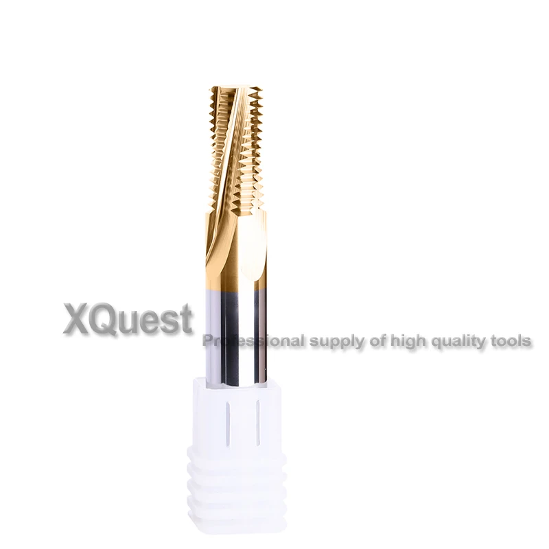 XQuest CNC Carbide Thread Milling Cutter M1 M1.2 M1.4 M1.6 M1.8 M2 M2.5 M3 M4 M5 M6 M8 Machine end Mill Cutters M10 M12 M14 M16