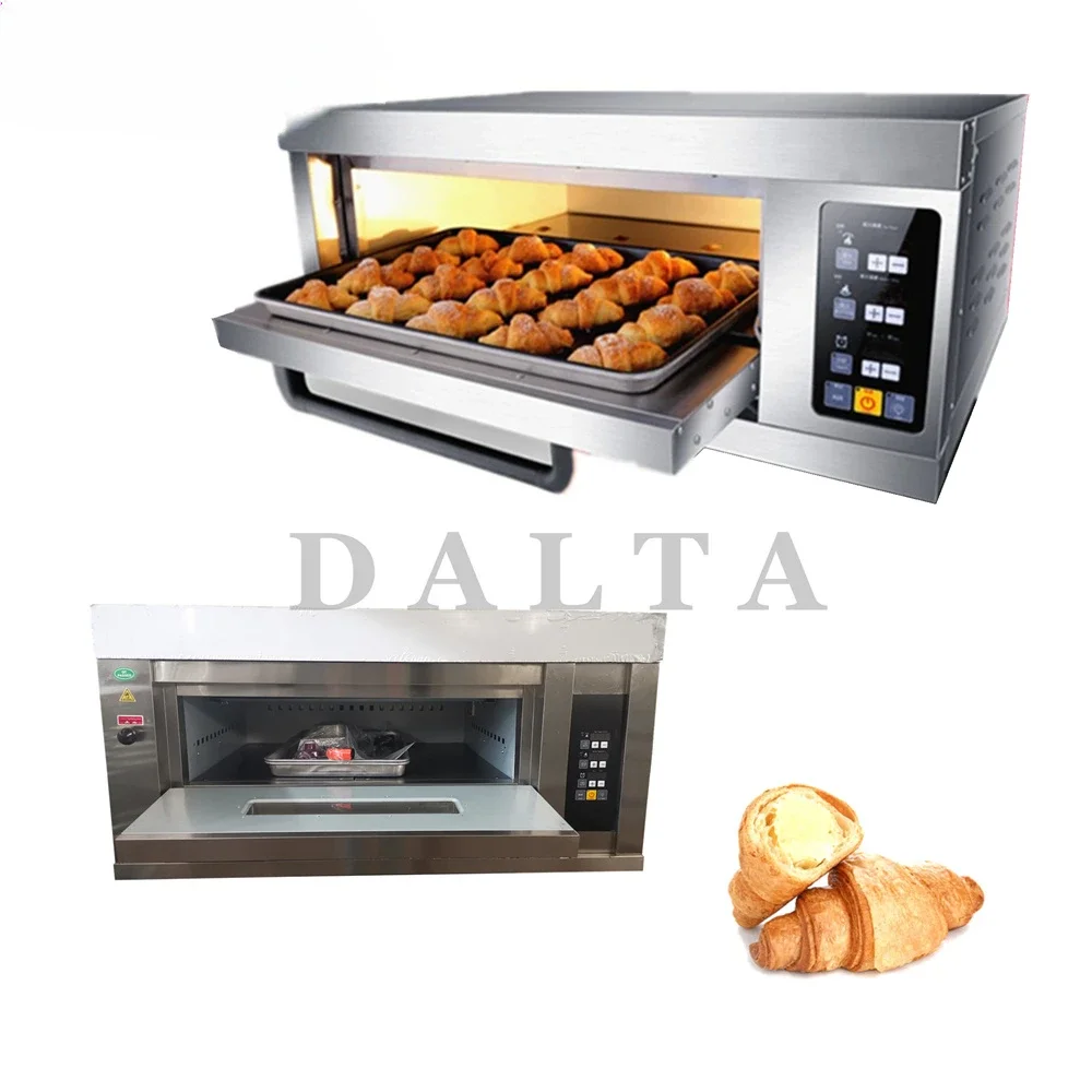 Commercial Bakery Equipment Bread Oven Bakery Electric Oven Baking Machine Single Double Three Deck Type Option