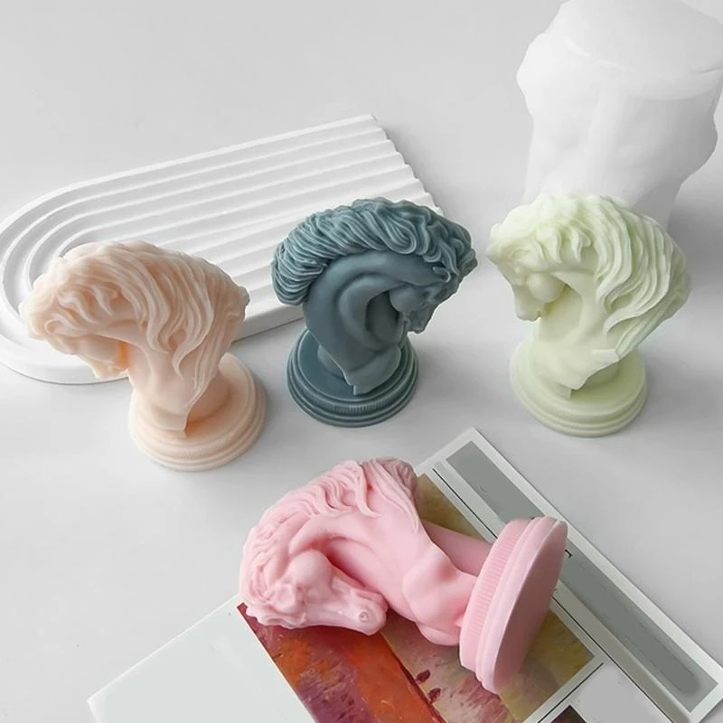 Convenient Horse Head Scented Silicone Mold for Projects Art Classes