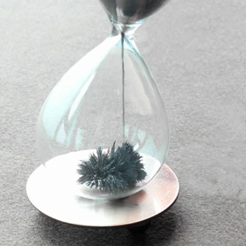 Hand-Blown Hourglass Creative Magnetic Sand Timer Clock, Home Decoration Crafts, Valentine\'s Day Present