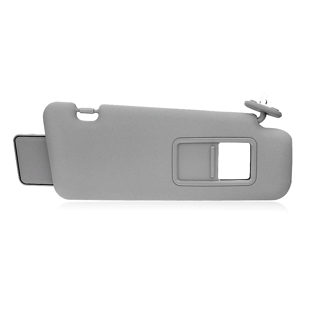 Gray Inner Front Side Sun Visor Shade Sunshade W/ Vanity Light For Toyota Highlander 2008 2009 2010 2011 2012 2013 LHD