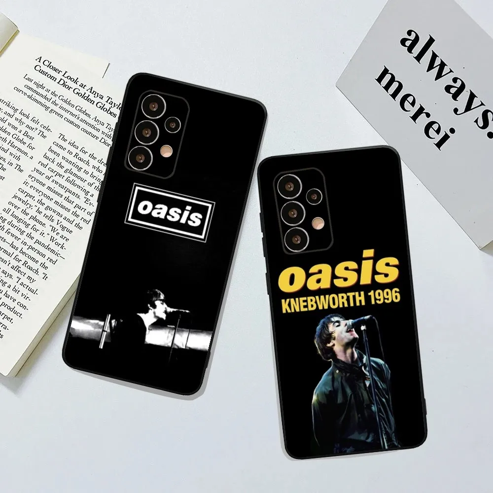 Phone Case For Samsung Galaxy A20,A21s,A22,A31,A32,A52,A53,A72,73,A80,A91Soft O-Oasis-s Rock Band Black Cover