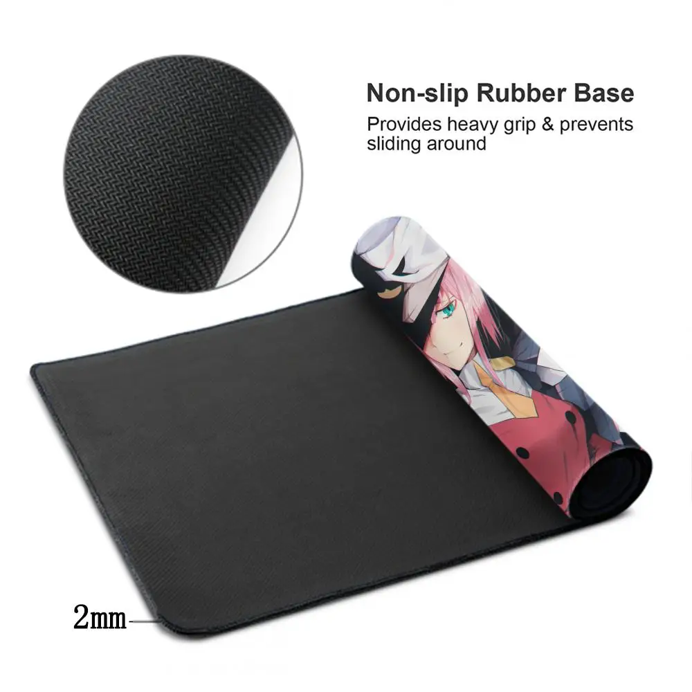 Non-slip Computer Mousepad HD Printing Quick delivery Gamer Desk Mat Accessories Zero Two Darling In The FranXX 02 XXL Table Pad