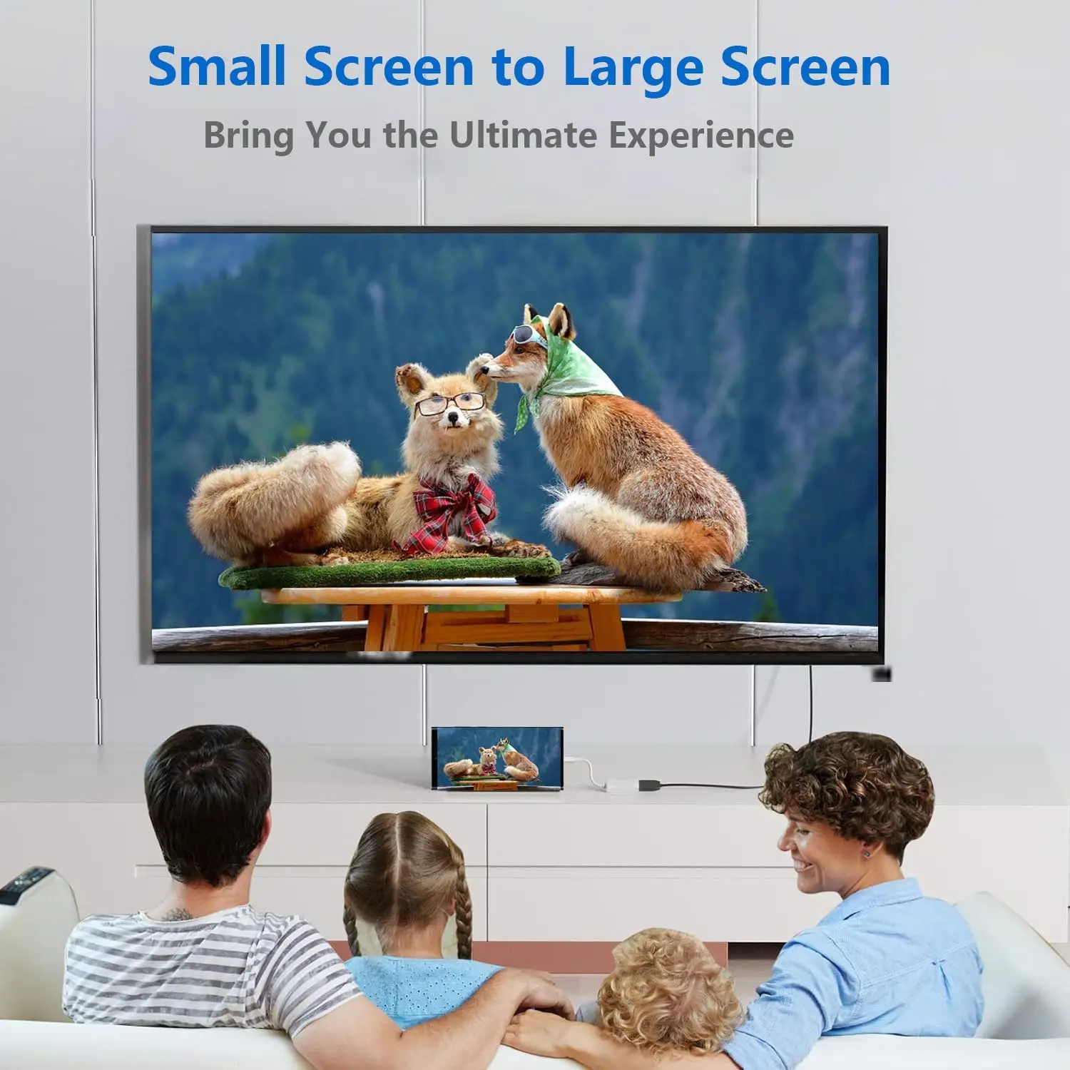 2-in-1 USB C Type-C to HDMI-compatible 2.0 Adapter with PD 100W 4K@30Hz 4K@60Hz Compatible with IOS Phone 15/16, Macbook Pro/Air