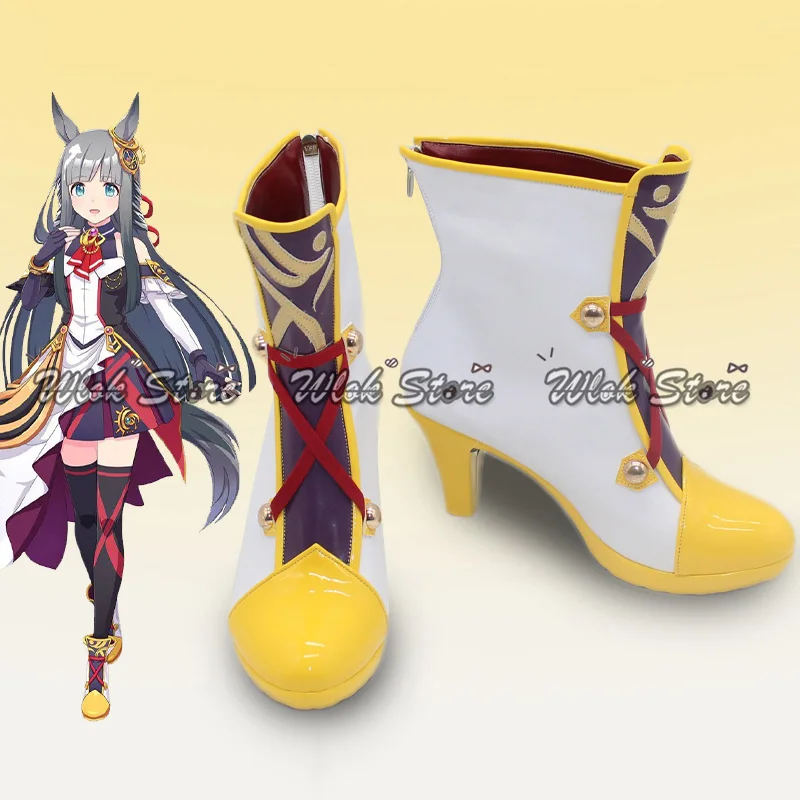 Anime Pretty Derby Chrono Genesis Cosplay Shoes Boots Women High Heels Custom Made Halloween Party Carnival Role Play Shoes