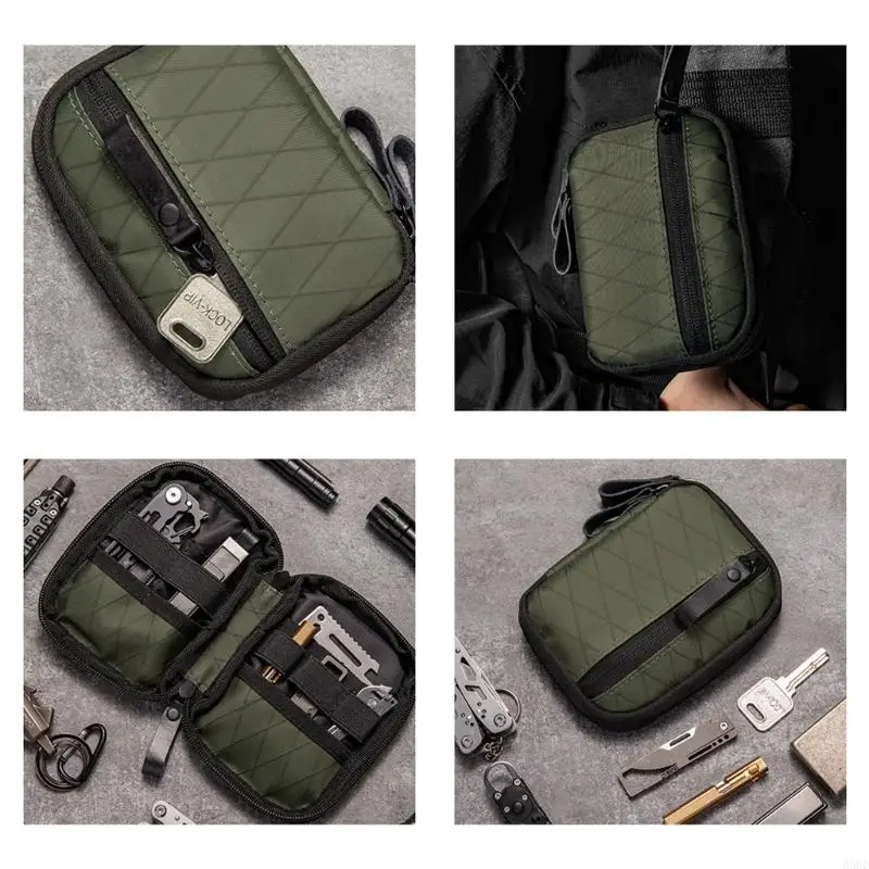 Utility Tool Pouches Wasserdichte Werkzeugaufbewahrungstasche aus Nylon mit mehreren Fächern für kleine Geräte und – Detail 7