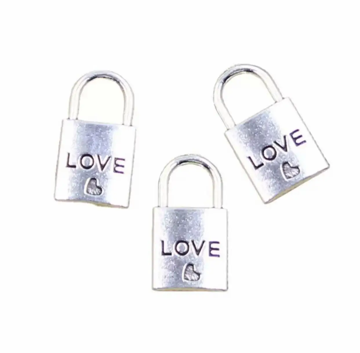 

10pcs 19*11mm Tibetan silver color 2sided LOVE Lock design Charms HWJ0114 for handmade accessories