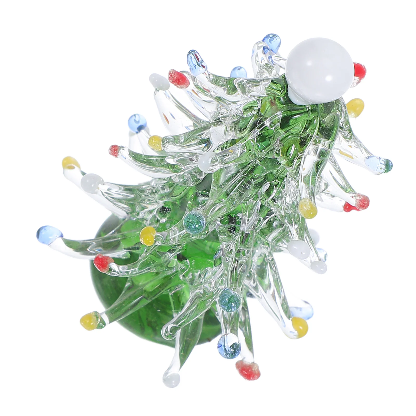 

Glass Mini Christmas Tree Crystal Ornament Tabletop Mantel Fireplace Decor Birthday Present Collection Mini Tree