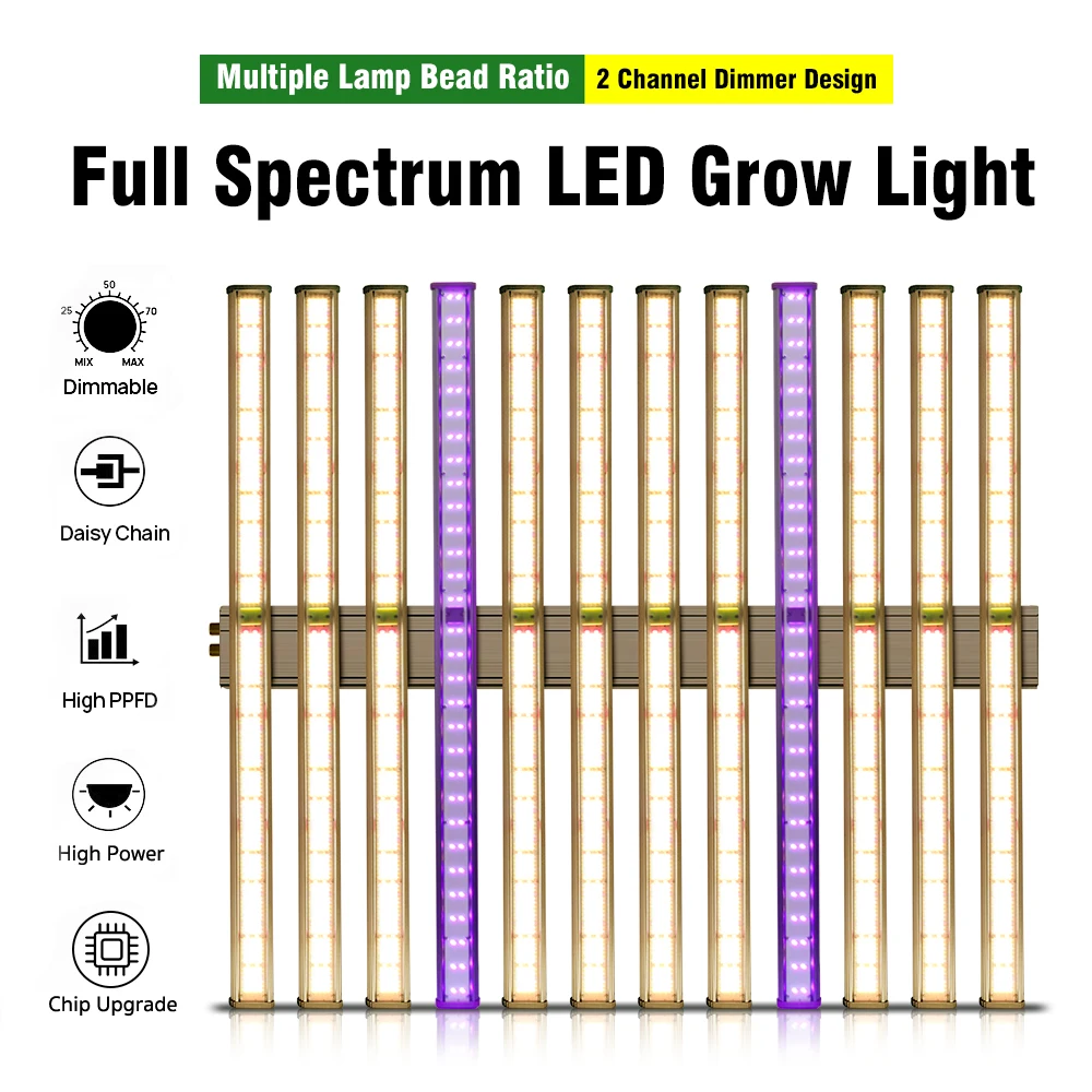 Lampe horticole de croissance LED, 1100/1300W, LM281B, avec plusieurs perles, éclairage pour serre, tente, jardin, croissance des plantes