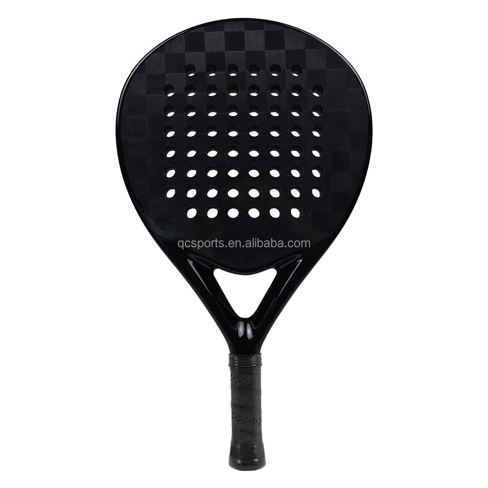 3K/12K/18K Carbon fiber material paddle racket, high performance polyester net, durable structure for beach tennis and outdoor p