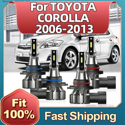 2/4 pezzi 20000LM LED Canbus fari auto lampadine HB3 HB4 6000K lampada automatica per TOYOTA COROLLA 2006 2007 2008 2009 2010 2011 20122013
